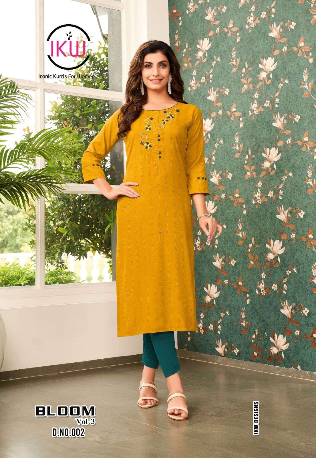  IKW Summer Collection Designer Fancy Rayon Kurti On Heavy Handwork With Wholesale price