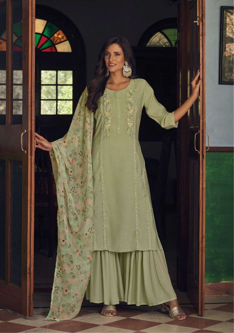 Kalki Fashion Baag Cotton Kurti Pant With Dupatta On Wholesale