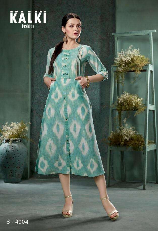 Kalki Fashion Marina Cotton Printed Kurti On Wholesale