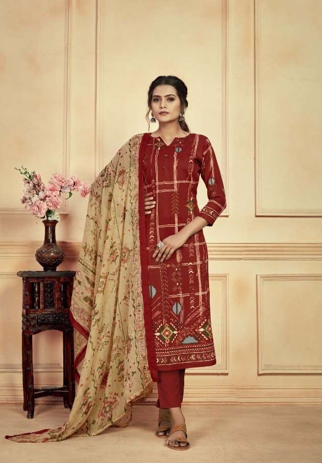 Romani Kalki Pure Jam Cotton Digital Style Print On Wholesale