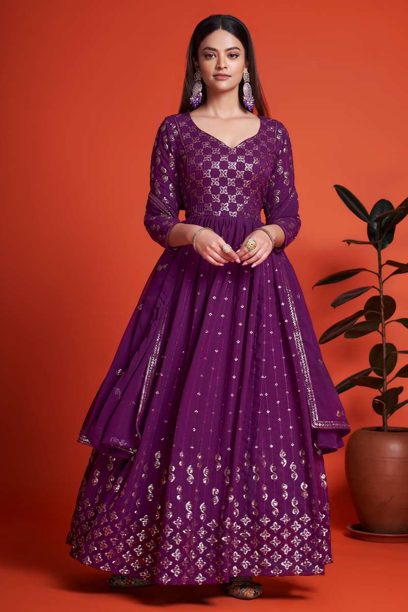 Aahvan Glamour Anarkali Gown at Wholesale Price