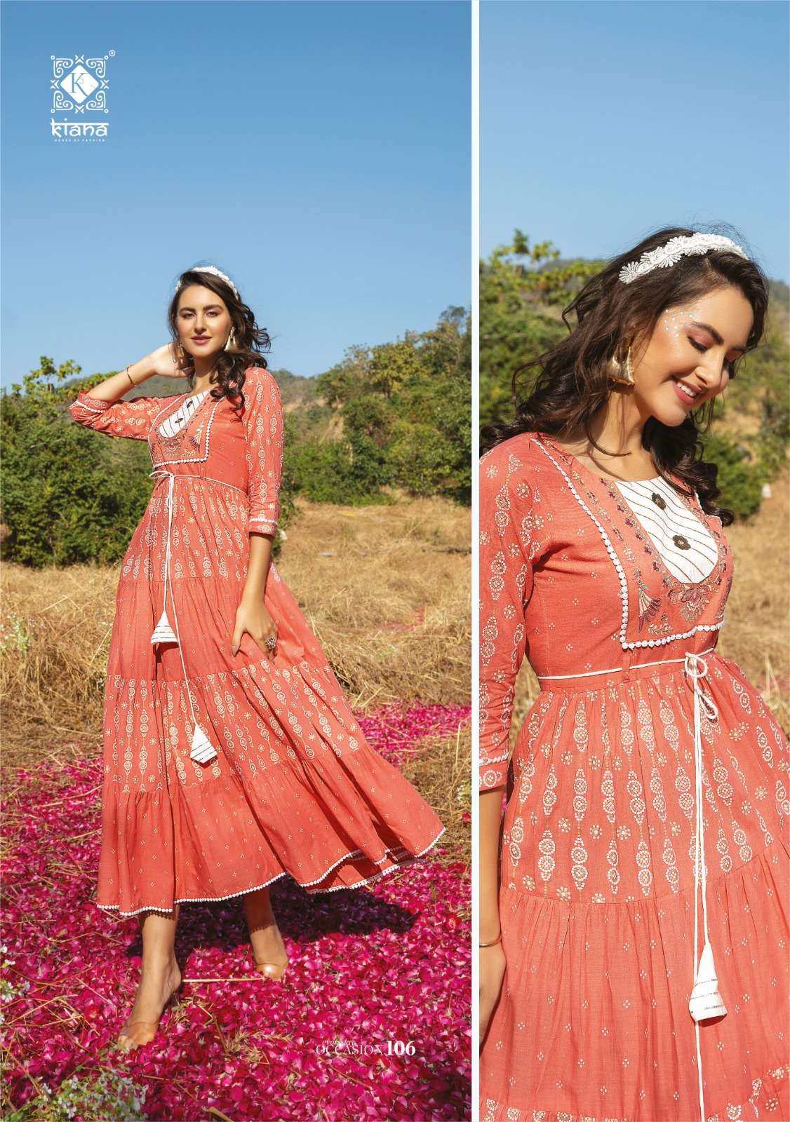 Kiana Occasion Premium Kurtis Catalog at wholesale