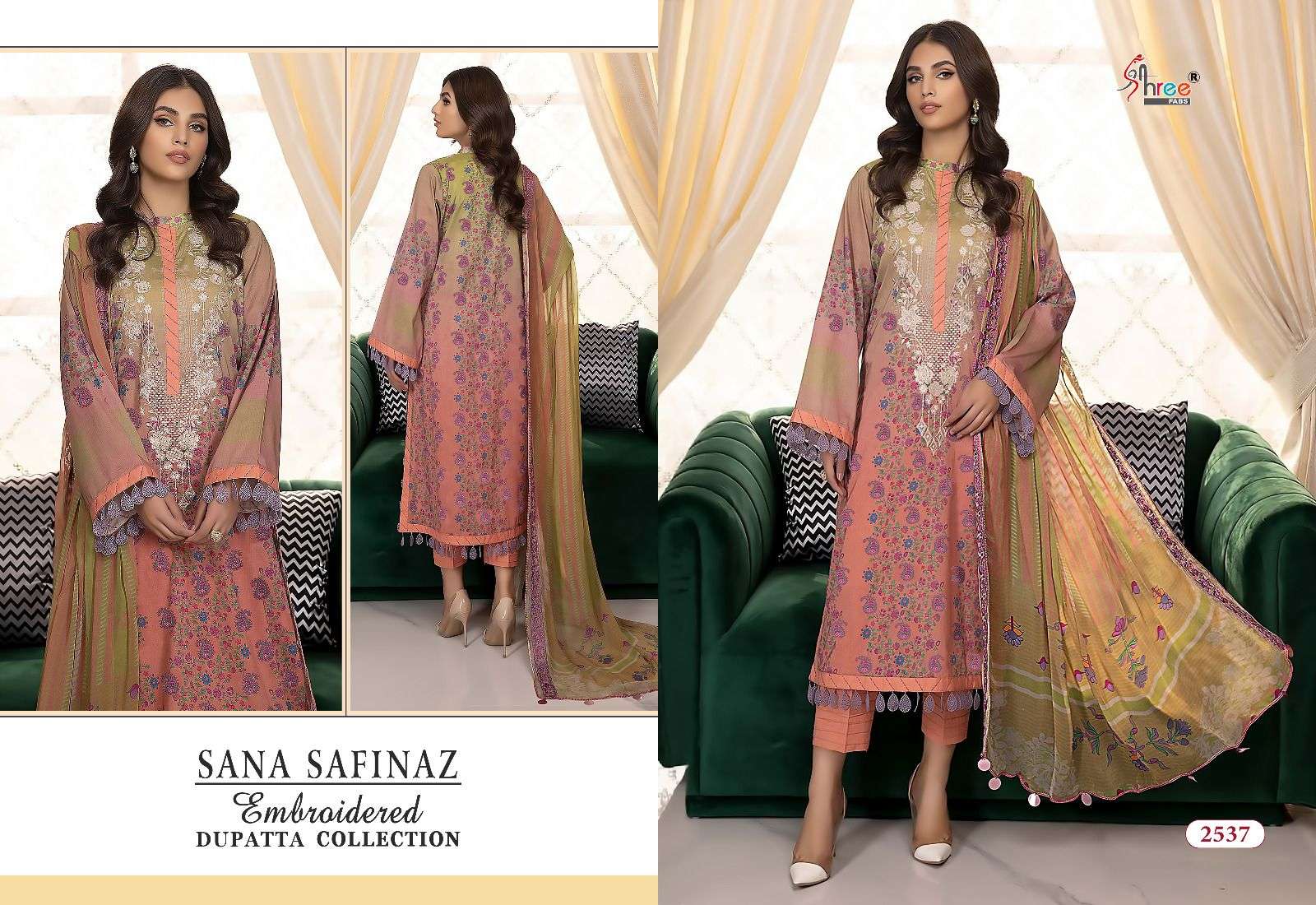 SANA SAFINAZ  EMBROIDERED DUPATTA COLLECTION VOL-1