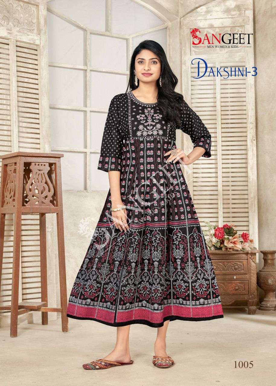 Sangeet Presents Dakshni-3 Cotton Kurti Wholesaler