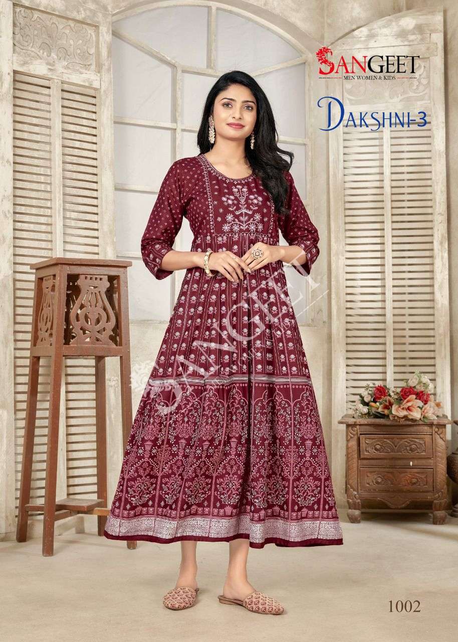 Sangeet Presents Dakshni-3 Cotton Kurti Wholesaler