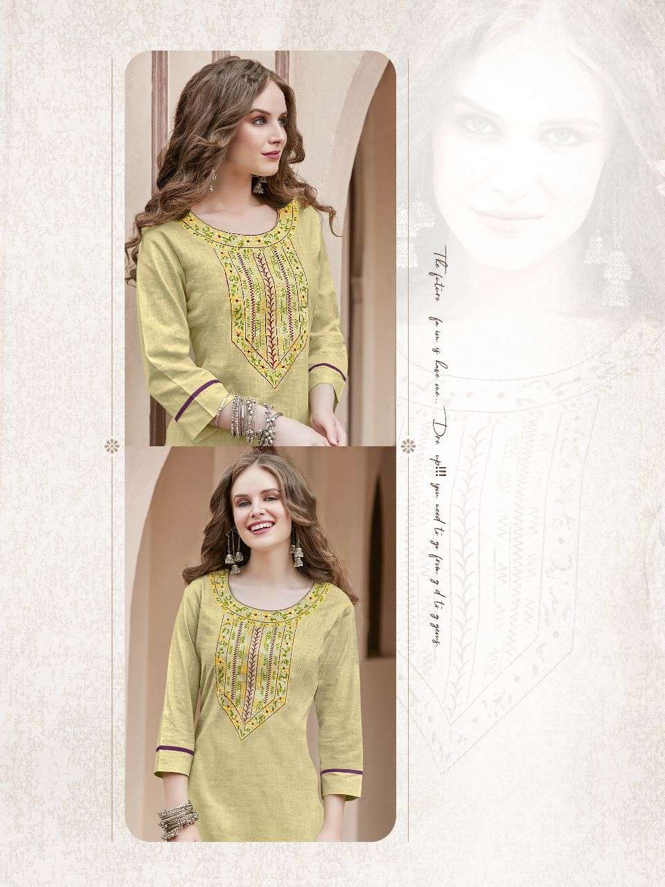 SYASII launching Unic Designer kurti set for upcoming festival KURTI WITH PENTPURE VOL-2