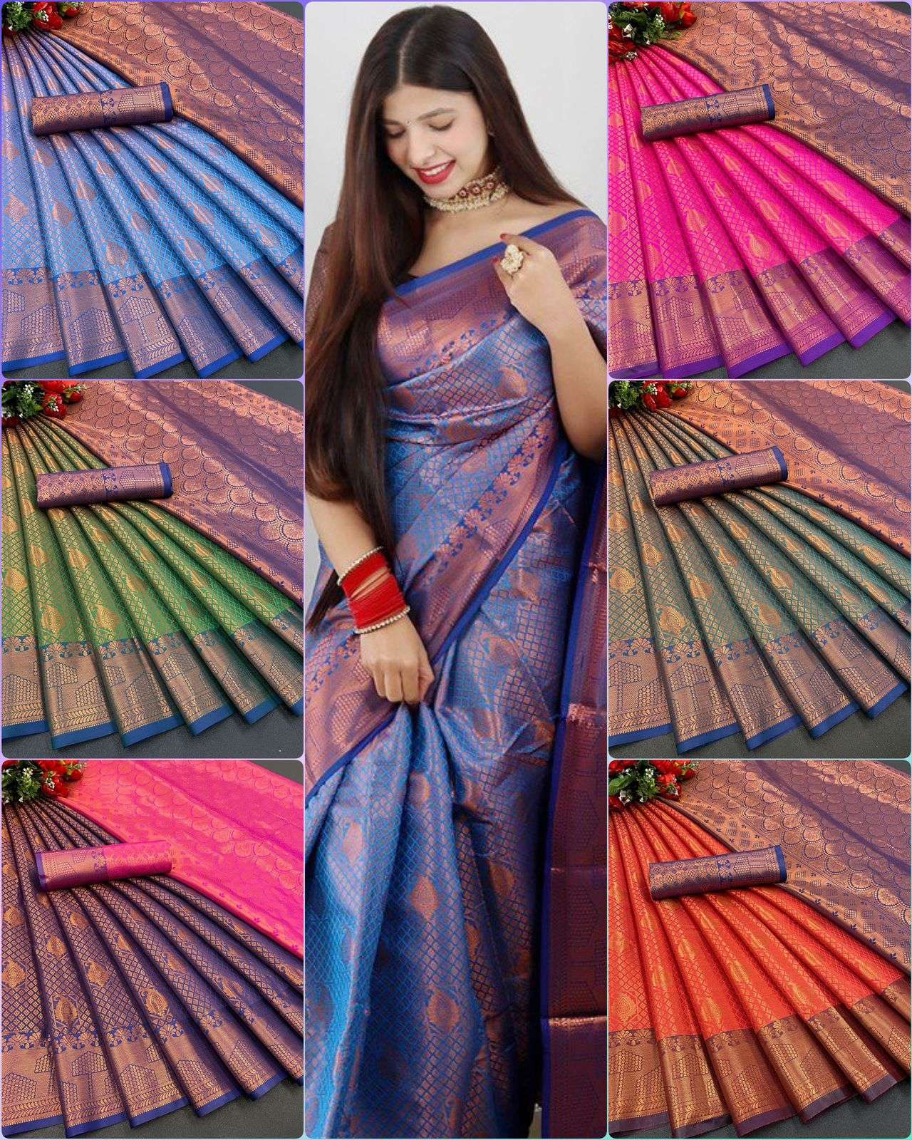 Buy Pastel Green Kanjivaram Soft Silk Saree Online USA |Pink Zari Pallu –  Pure Elegance