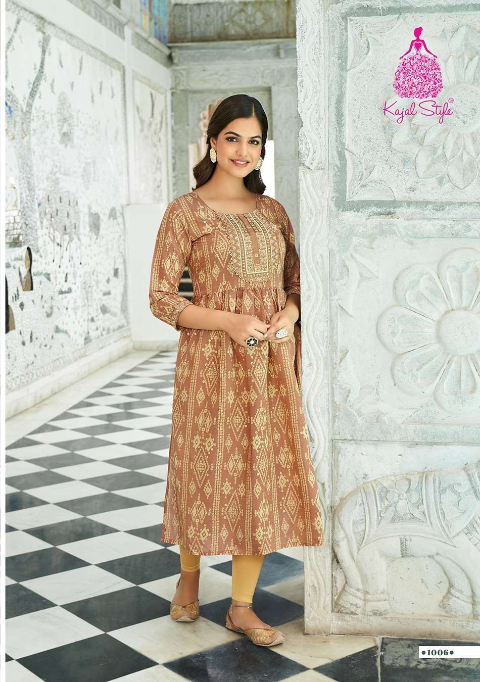 KAJAL STYLE KESARIYA VOL.1 nayracut kurati Wholesale catalog