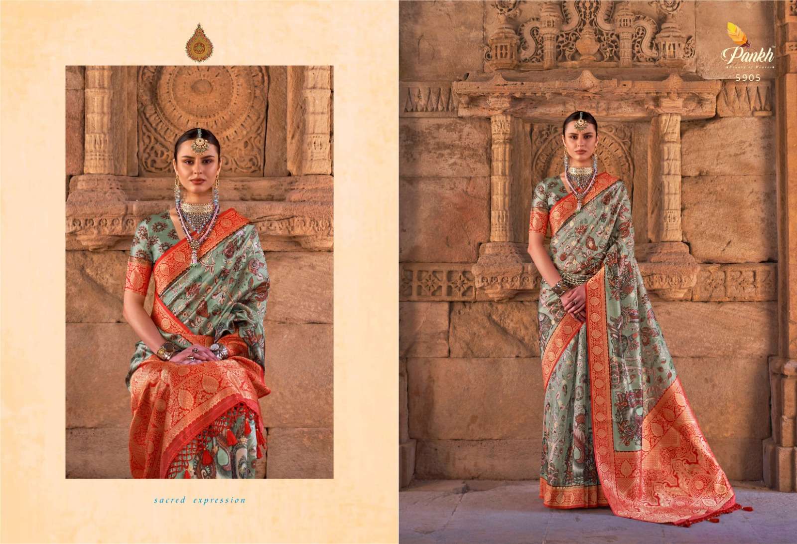 Shangrila Launched Kancheepuram Silk Rich Collection Of Silk With Handloom  Art Prints Sarees Wholesale Dealer Surat