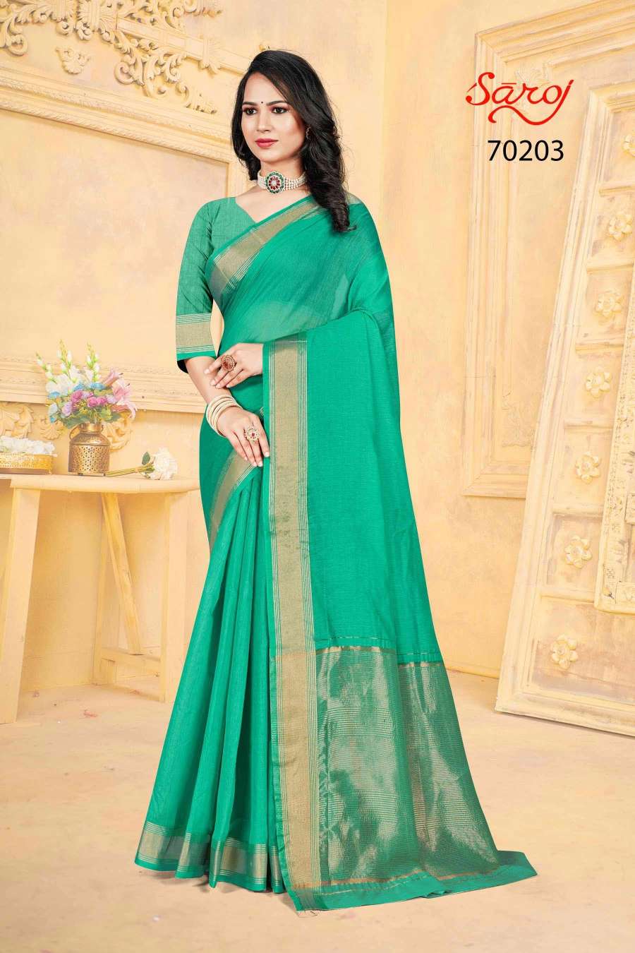 Saroj Ruaab Designer Soft Silk Saree Wholesale catalog