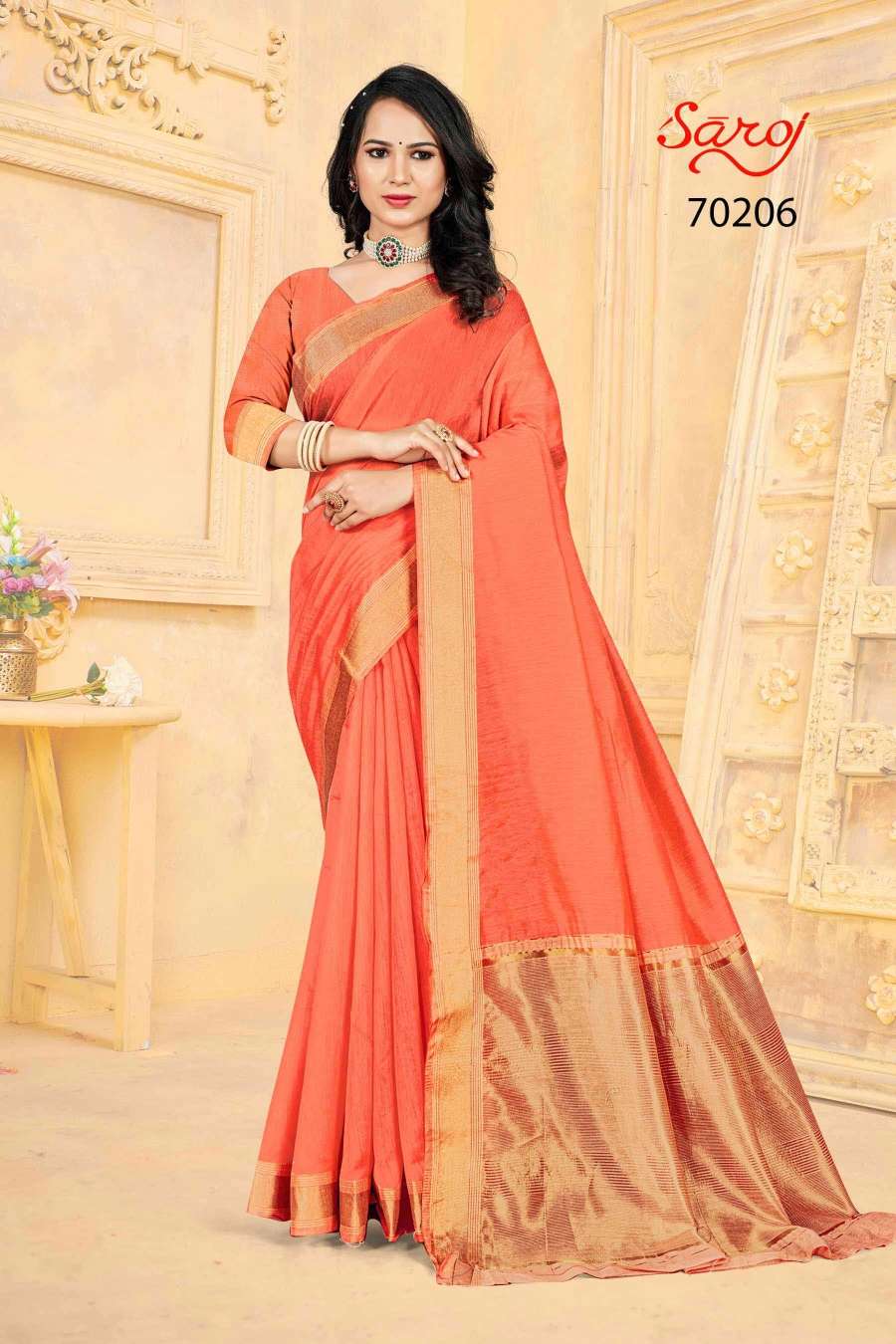 Saroj Ruaab Designer Soft Silk Saree Wholesale catalog