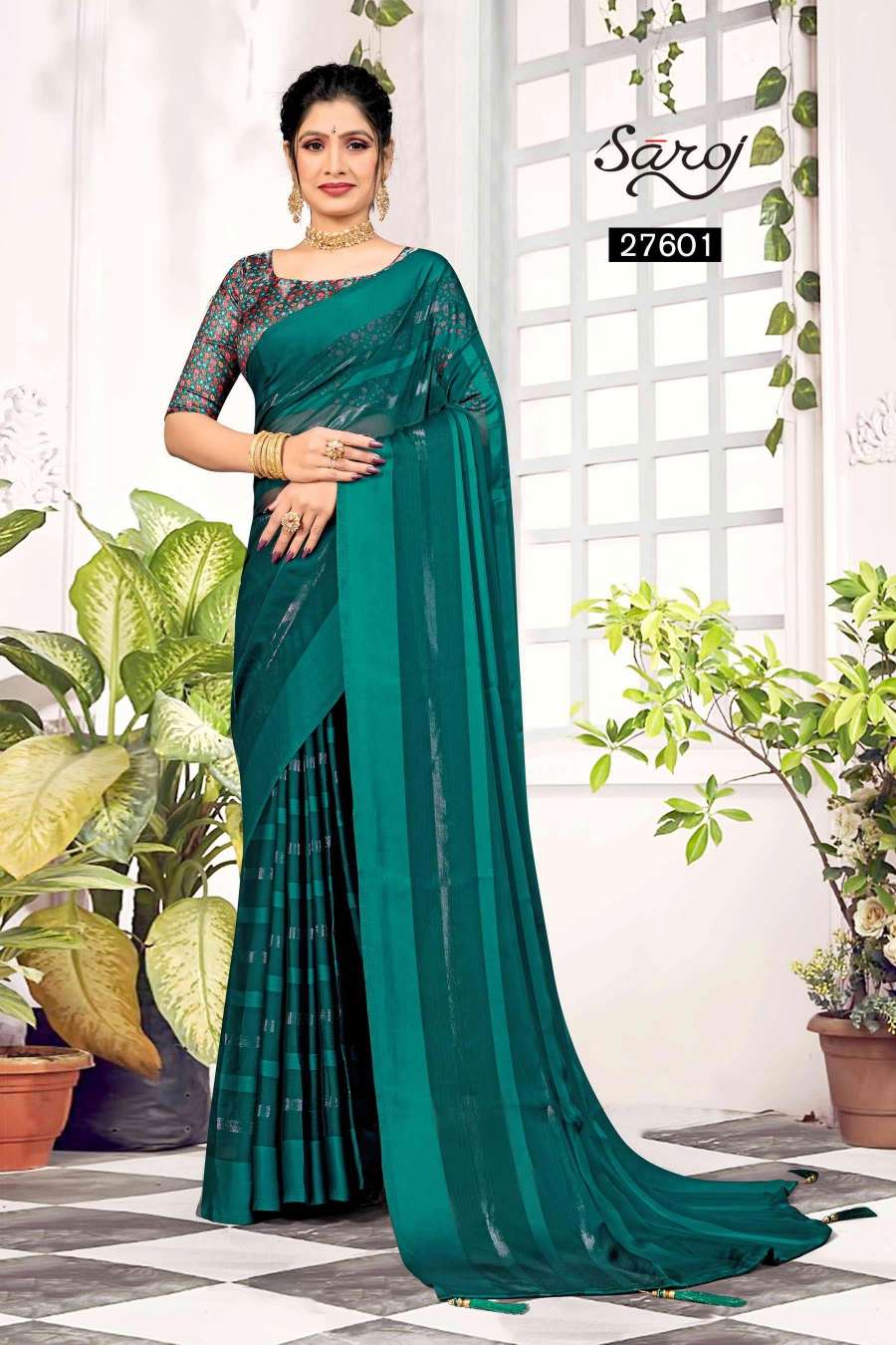 Saroj Sneh Milan Designer Fancy Chiffon Saree Wholesale catalog