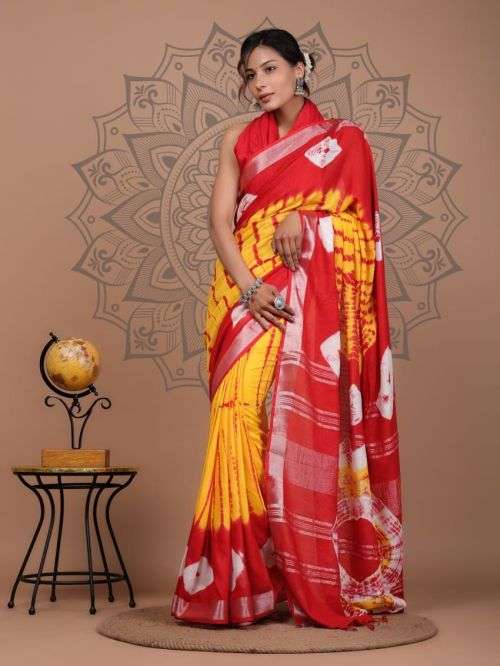 Sc Shloka A Linen Digital Printed Saree Wholesale catalog