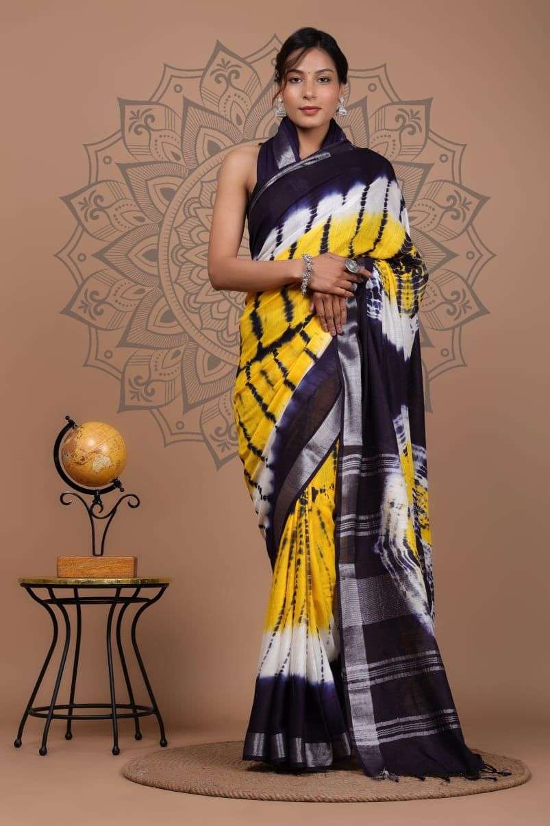 Sc Shloka A Linen Digital Printed Saree Wholesale catalog