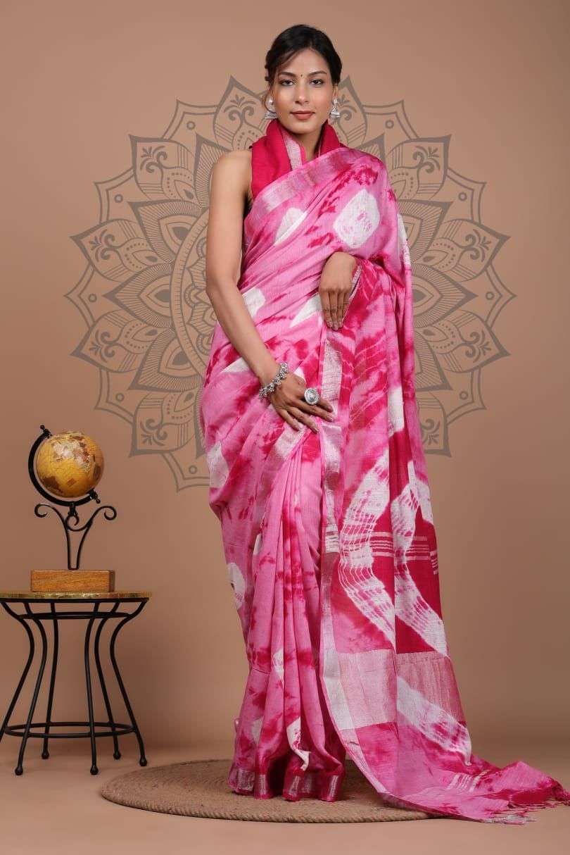 Sc Shloka A Linen Digital Printed Saree Wholesale catalog