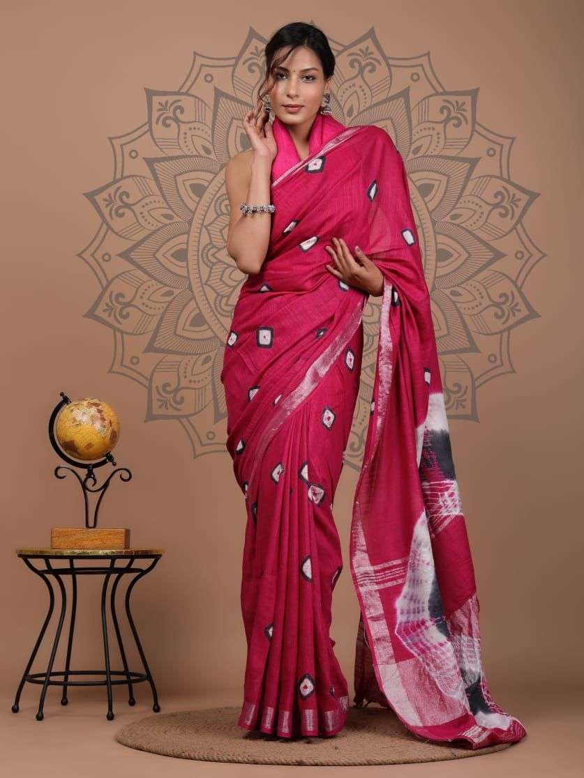 Sc Shloka A Linen Digital Printed Saree Wholesale catalog