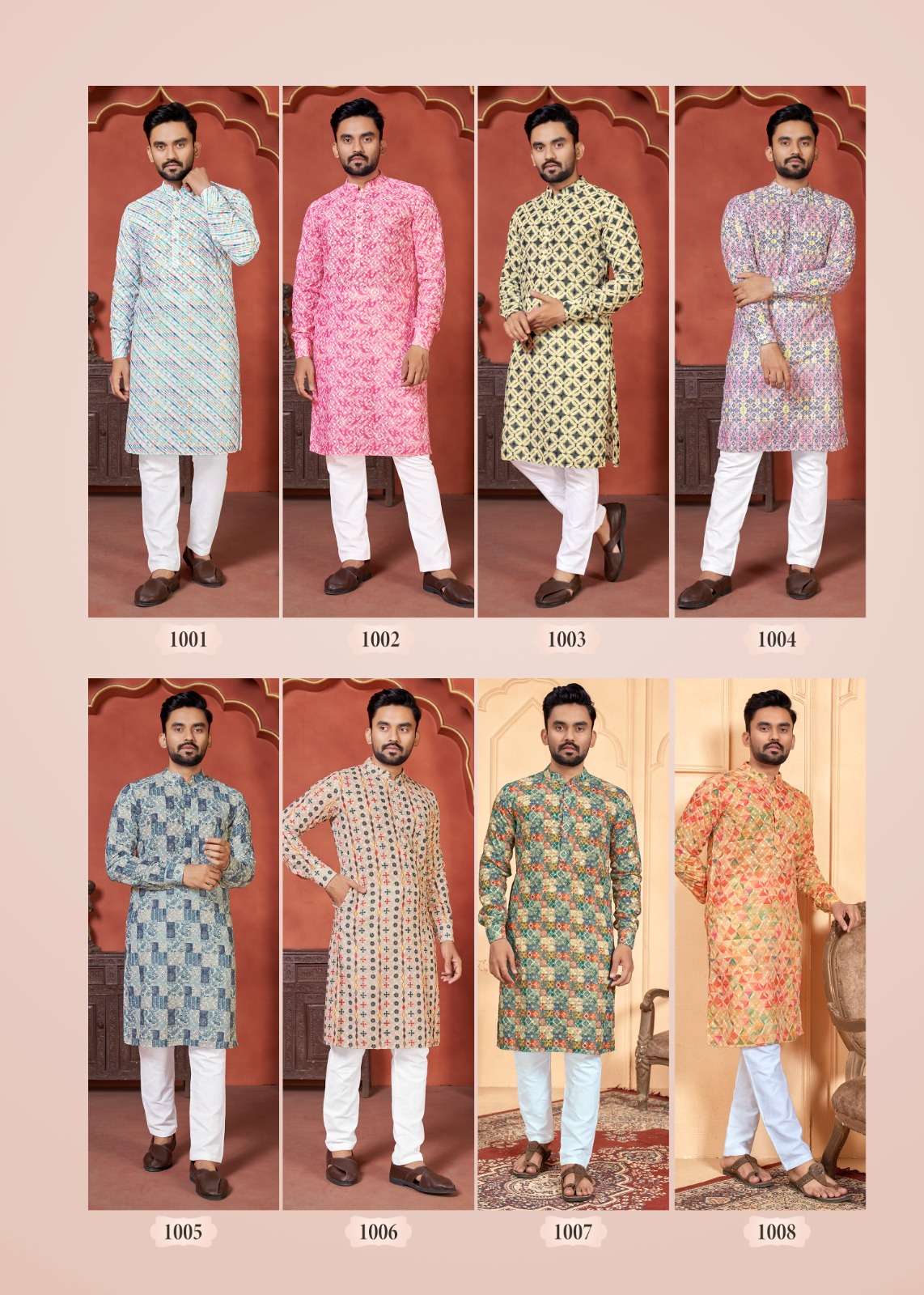 Schiffli Kurta V-2 Mens Kurta  wholesale catalog