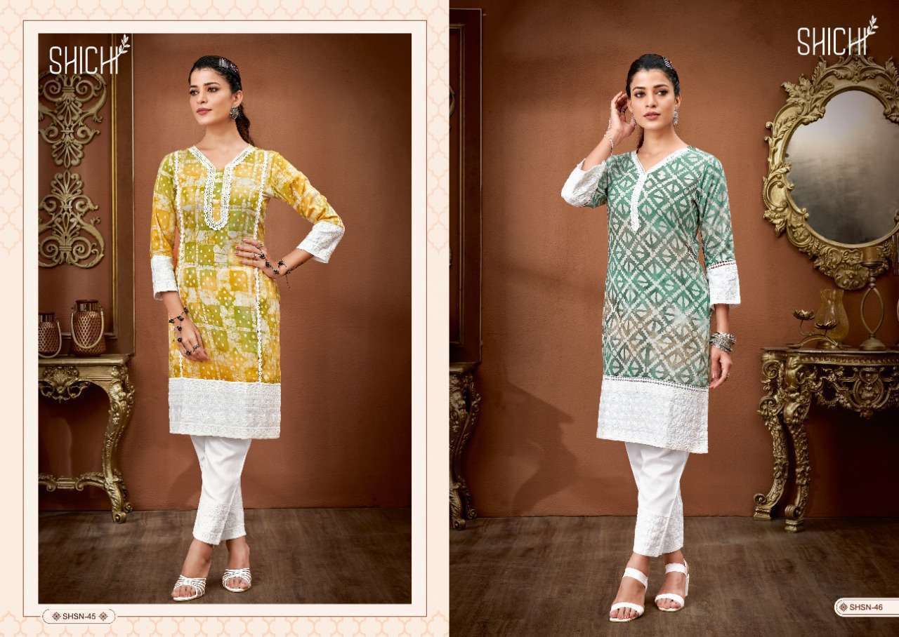 Shichi Sana Cotton Kurti Wholesale catalog