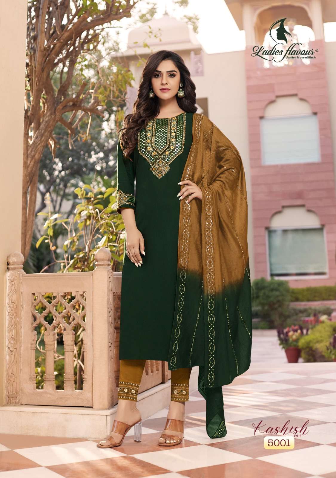 Ladies Flavour Rangat Vol-1 -Kurti Pant With Dupatta -Wholesale Catalog