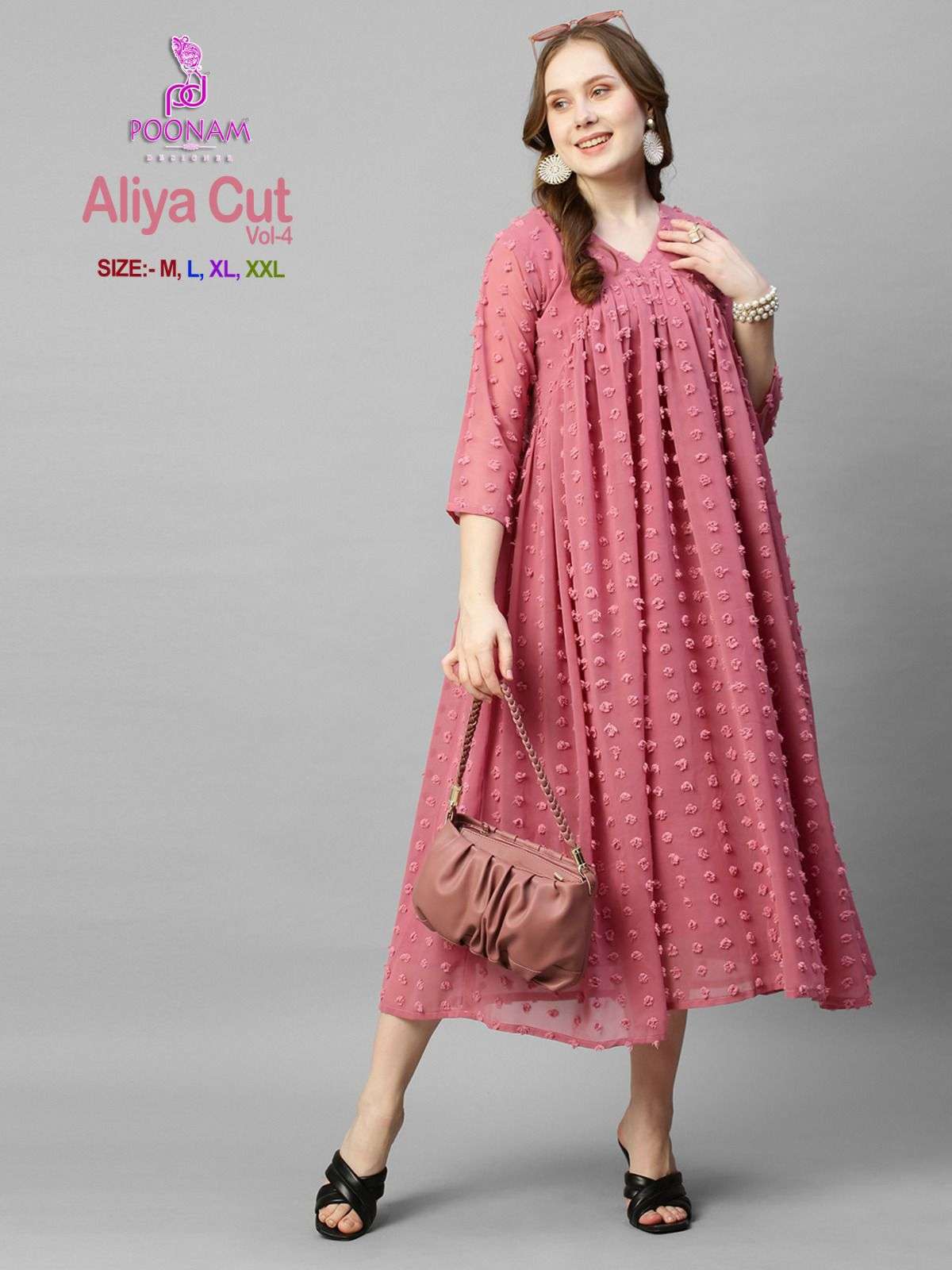 POONAM DESIGNER Aliya cut vol-02 Kurti Wholesale catalog 