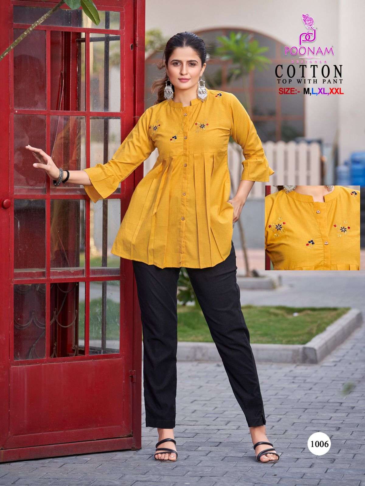 POONAM DESIGNER COTTON Kurti Wholesale catalog