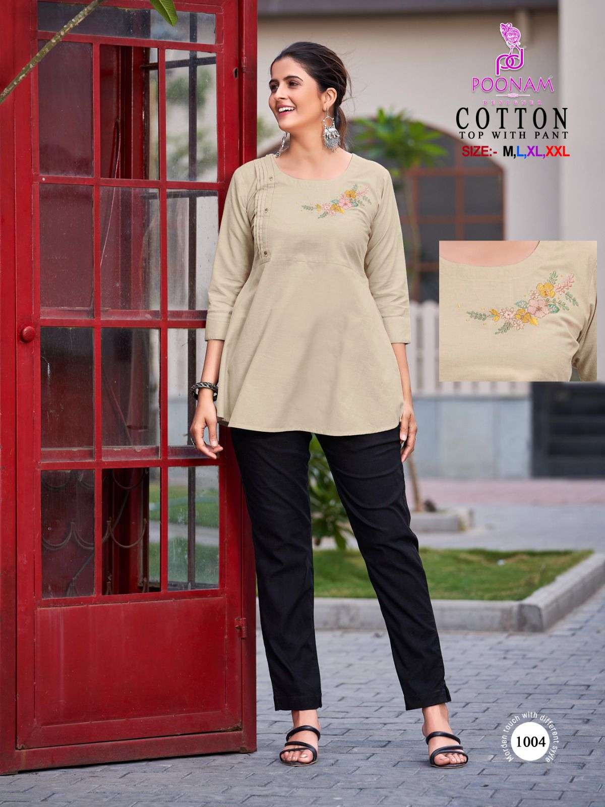 POONAM DESIGNER COTTON Kurti Wholesale catalog