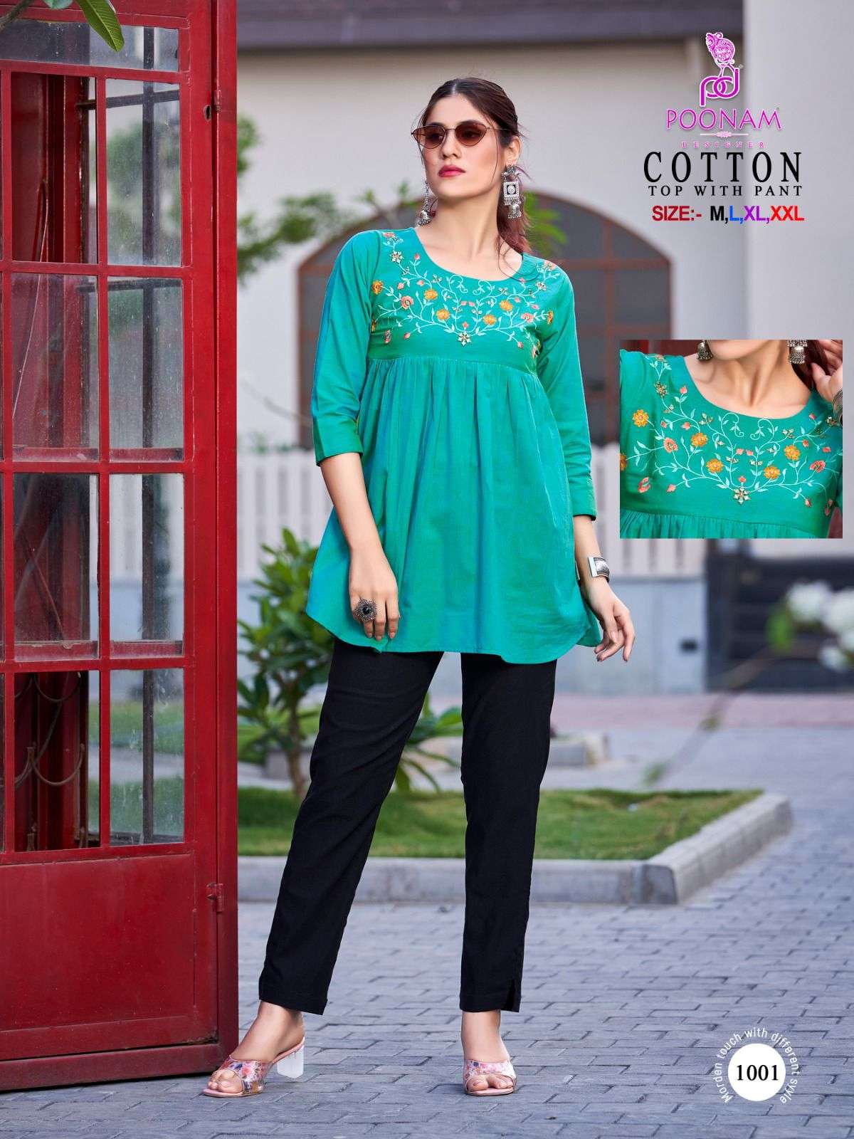 POONAM DESIGNER COTTON Kurti Wholesale catalog