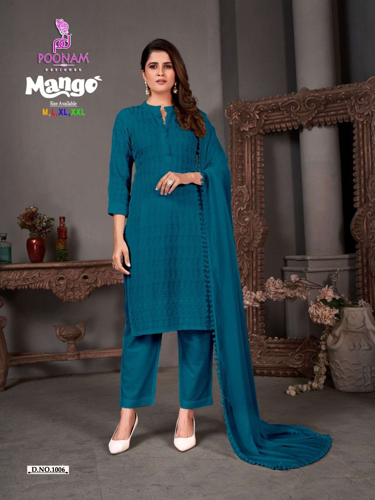 POONAM DESIGNER Mango Kurti Wholesale catalog