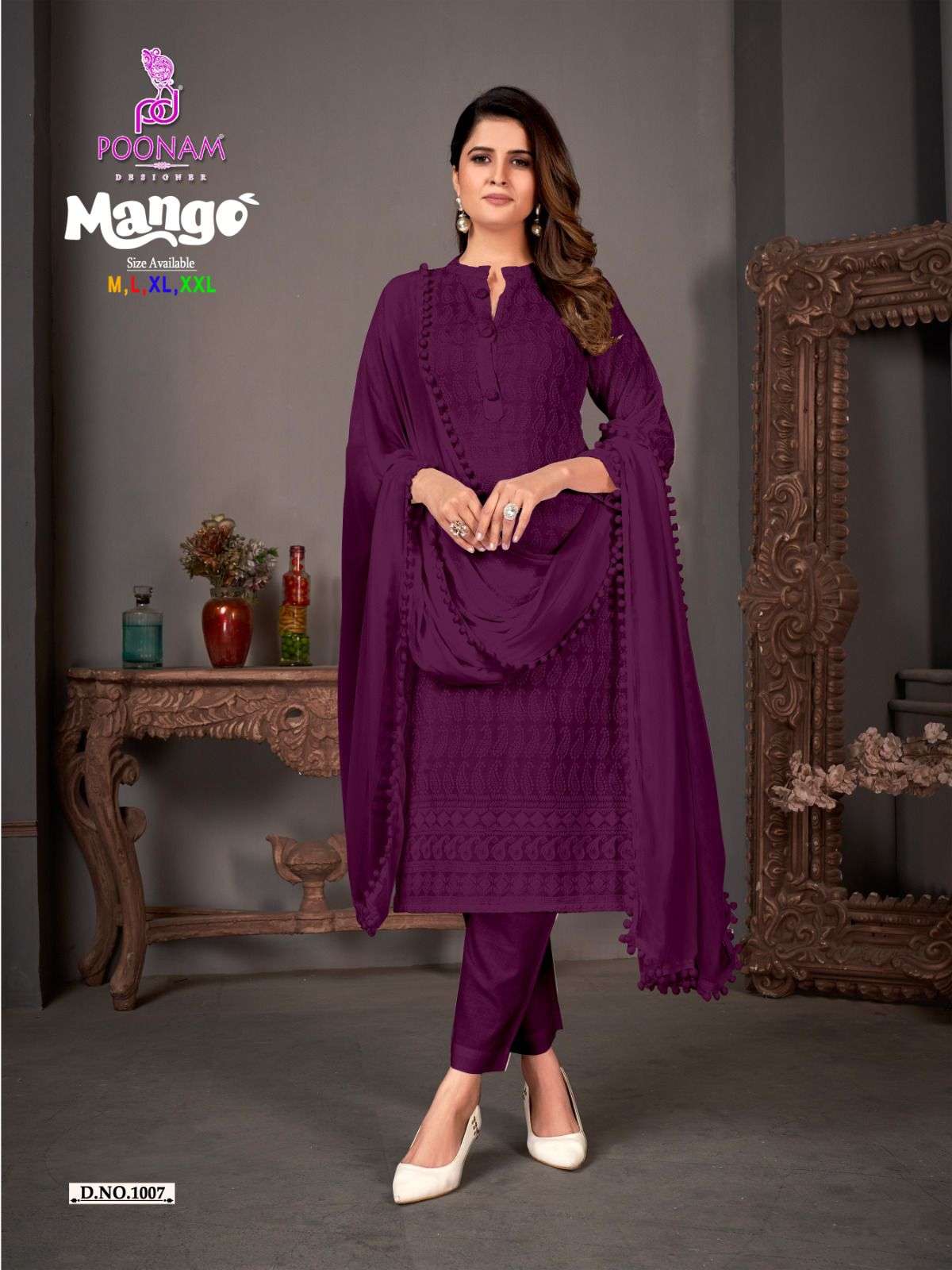 POONAM DESIGNER Mango Kurti Wholesale catalog