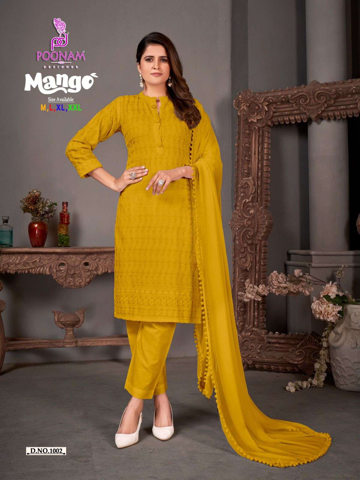 POONAM DESIGNER Mango Kurti Wholesale catalog