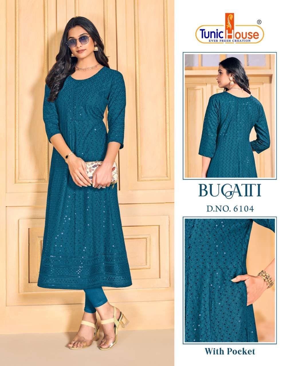 TUNIC HOUSE BUGATTI ANARKALI Kurti Wholesale catalog