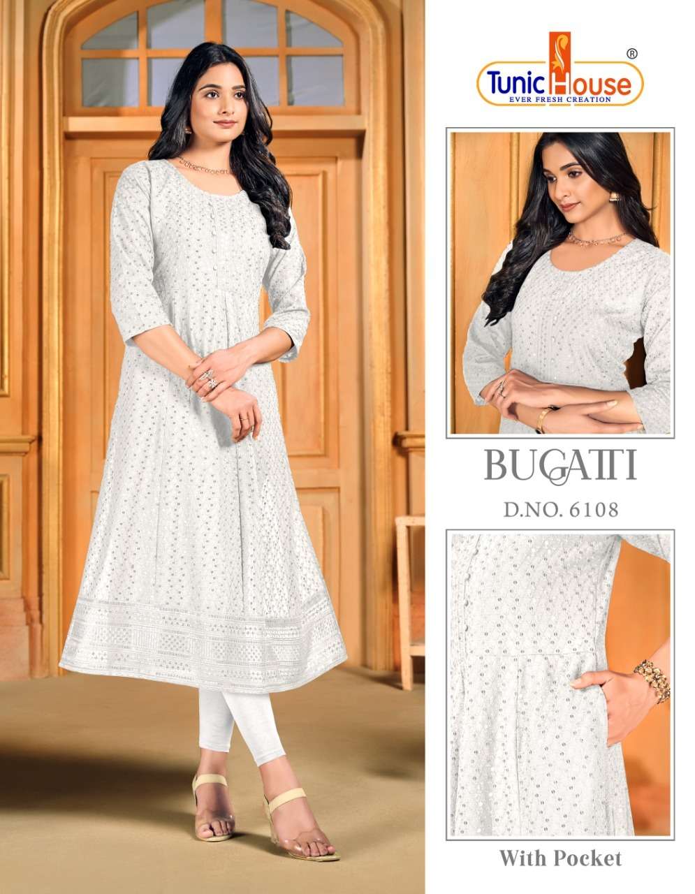 TUNIC HOUSE BUGATTI ANARKALI Kurti Wholesale catalog