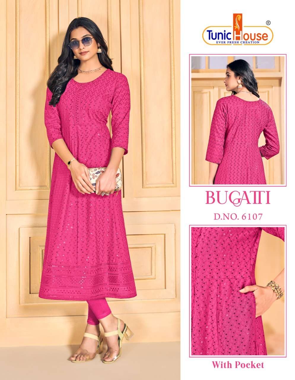 TUNIC HOUSE BUGATTI ANARKALI Kurti Wholesale catalog