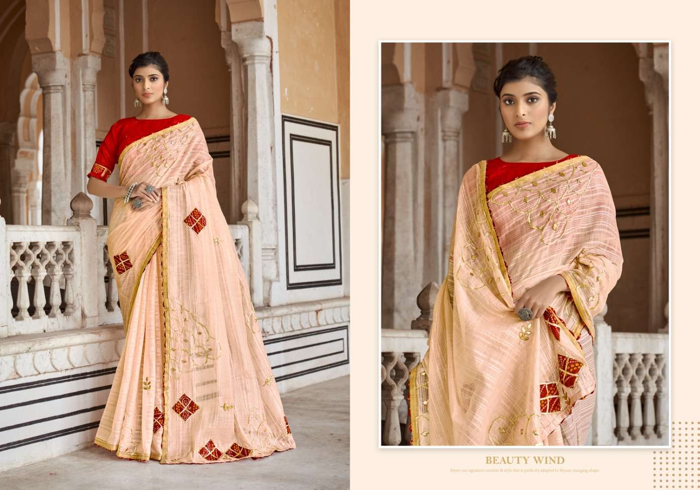 Ynf Cotton Bandhani Exclusive Designer Saree Wholesale catalog