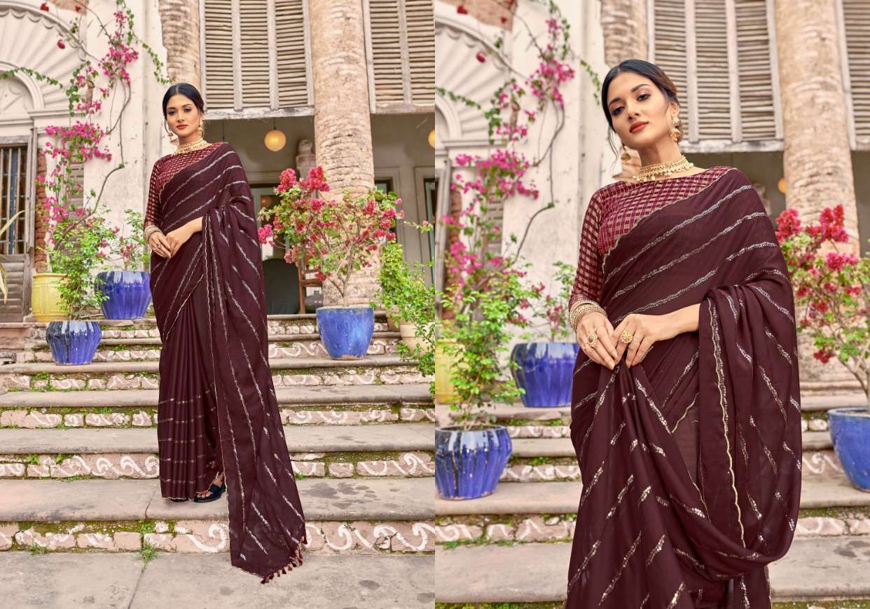 Ynf Crepe Sequence Exclusive Saree Wholesale catalog