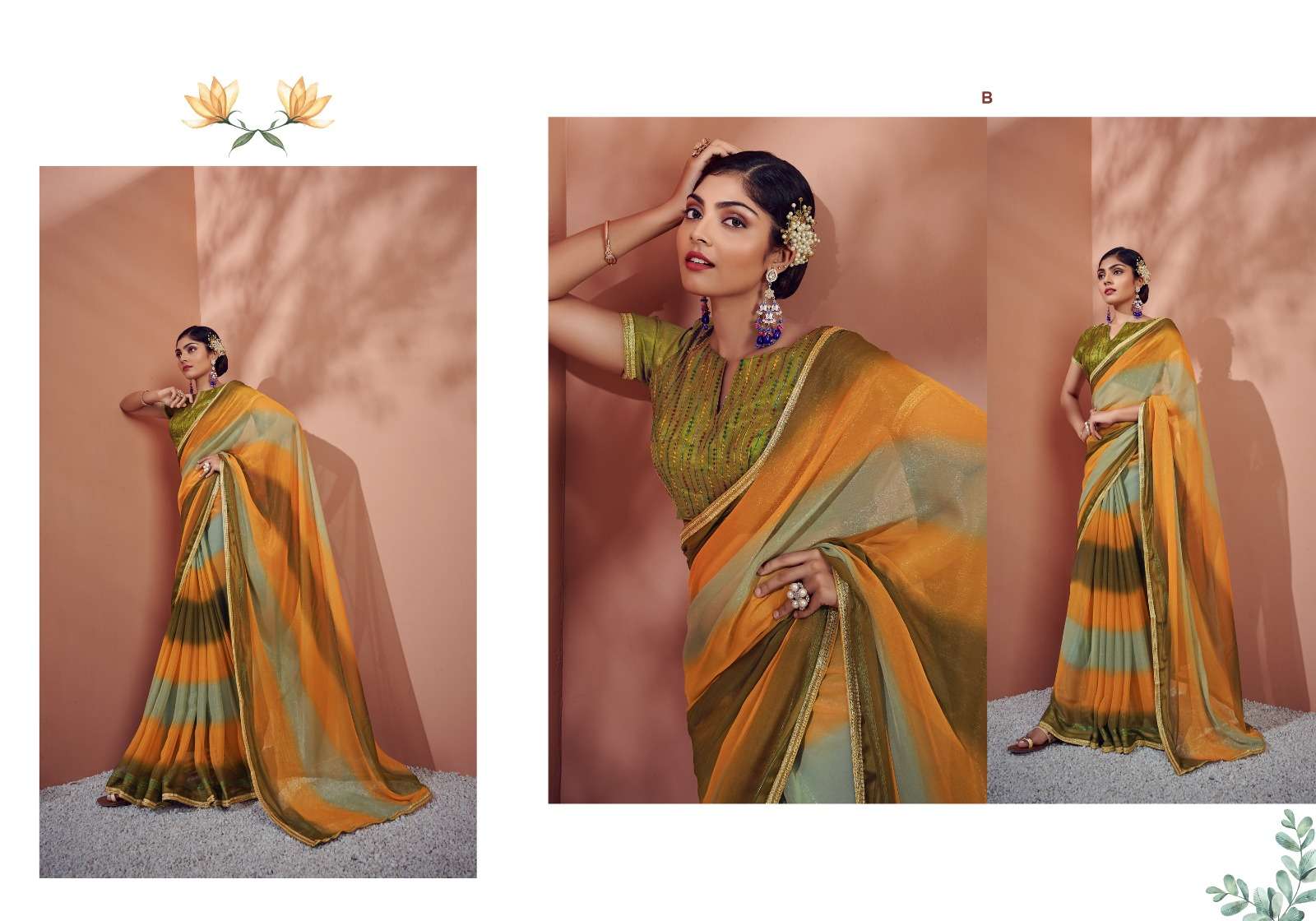 Shimmering Satin Saree in Moroon Color with Intricate Border Work