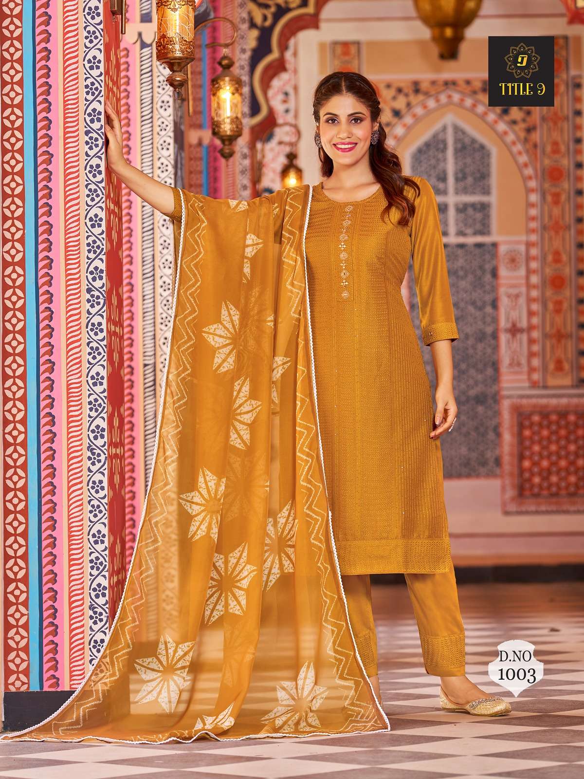 INAYA Rasian Silk Kurti with Pants & Dupatta Wholesale catalog