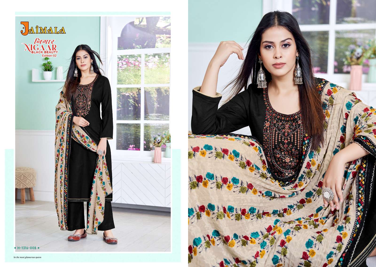 JAIMALA by Alok Suit NIGAAR BLACK BEAUTY EDITION 2 Dress Materials Wholesale catalog