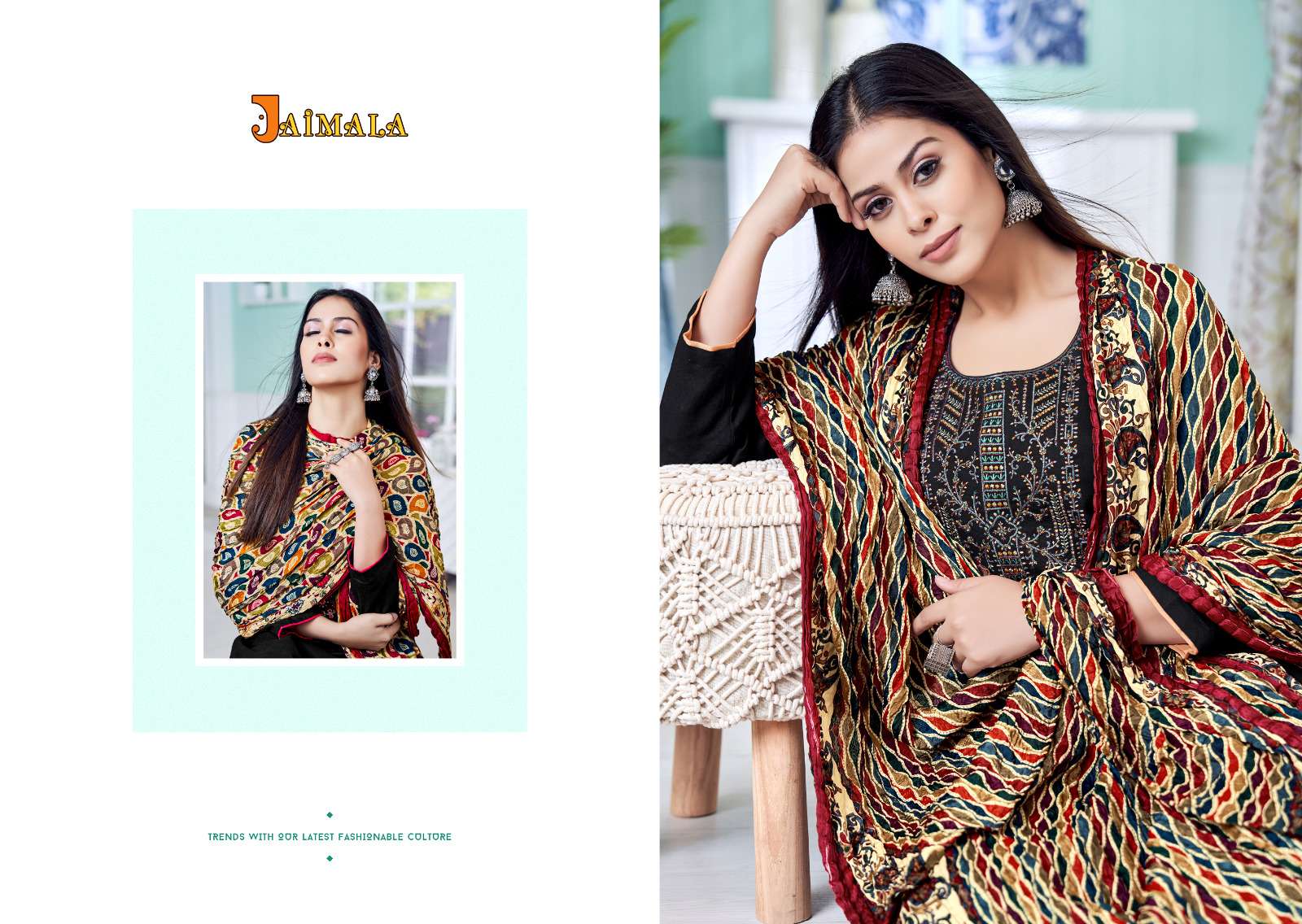 JAIMALA by Alok Suit NIGAAR BLACK BEAUTY EDITION 2 Dress Materials Wholesale catalog