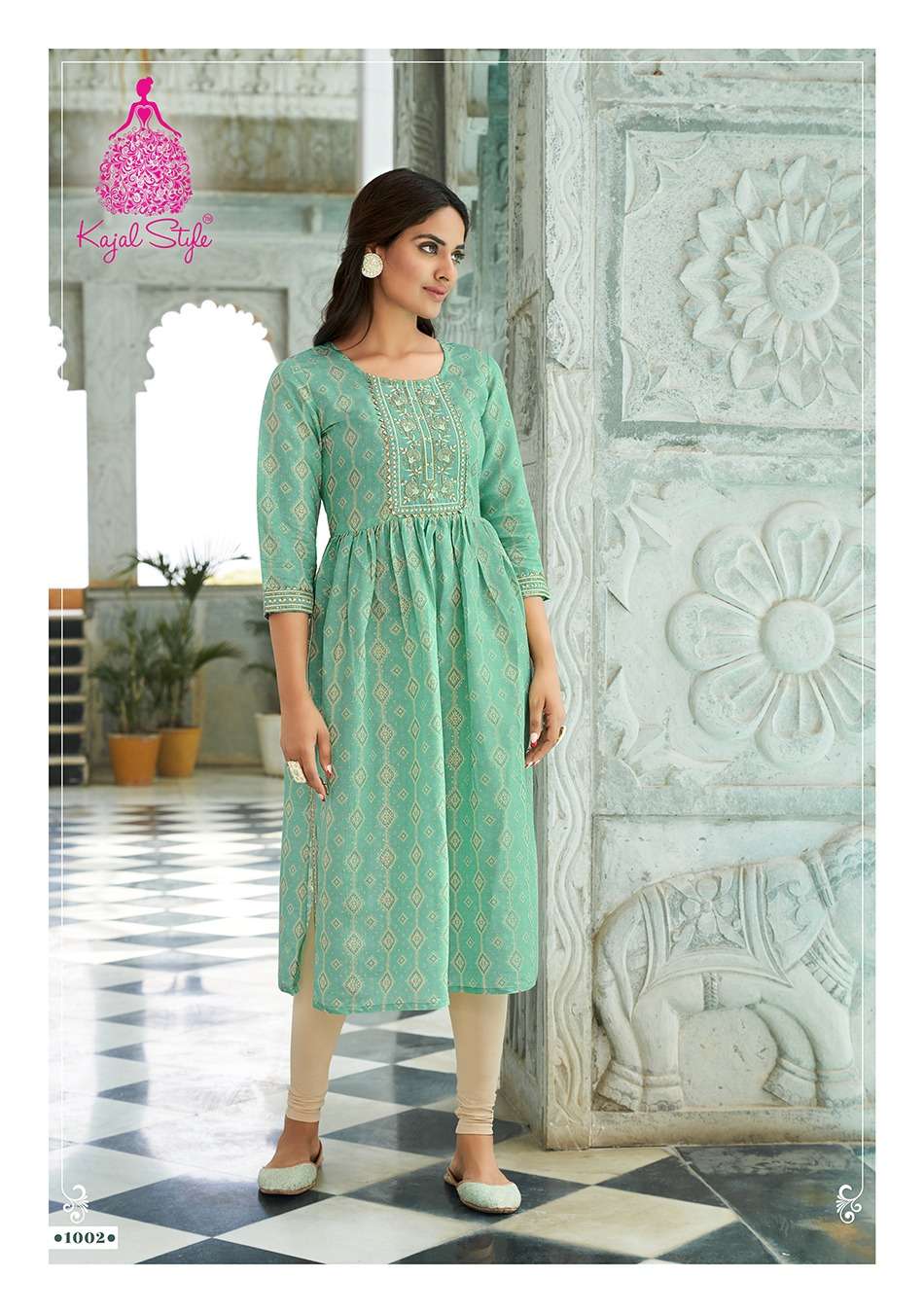 KAJAL STYLE KESARIYA VOL.1 Nayracut Kurti Wholesale catalog