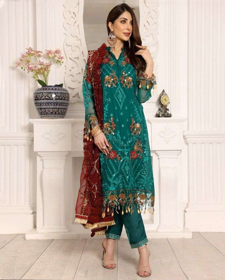 KF - 114 Georgette With Embroidery Pakistani Suits Wholesale catalog