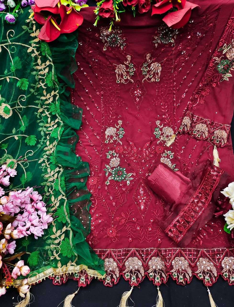 KF - 114 Georgette With Embroidery Pakistani Suits Wholesale catalog