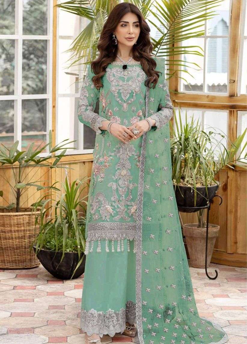 Kf 149 Embroidery Pakistani Salwar Kameez Wholesale catalog