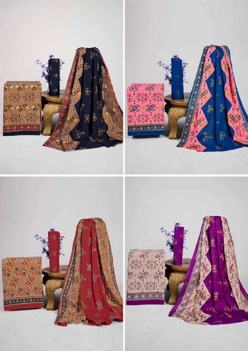 Laado 4 Matching Printed – Dress Material