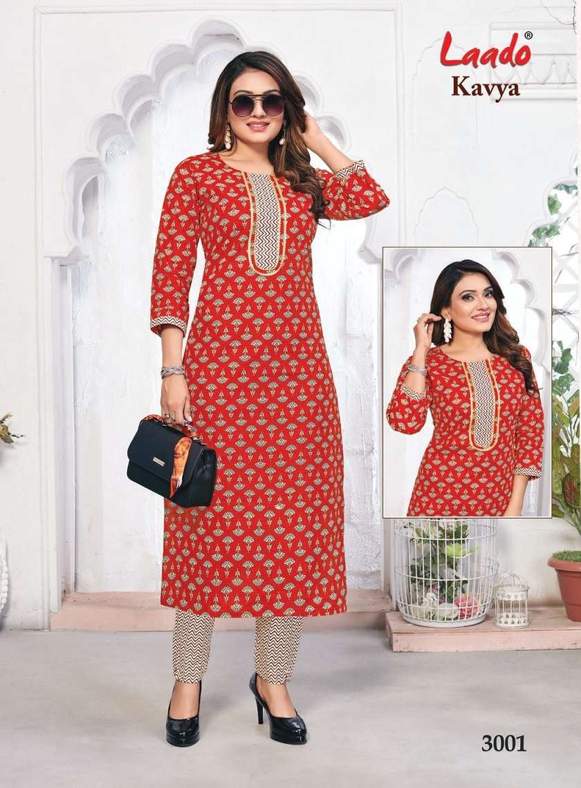 Laado Kavya Jaipuri Vol-3 – Kurti With Pant