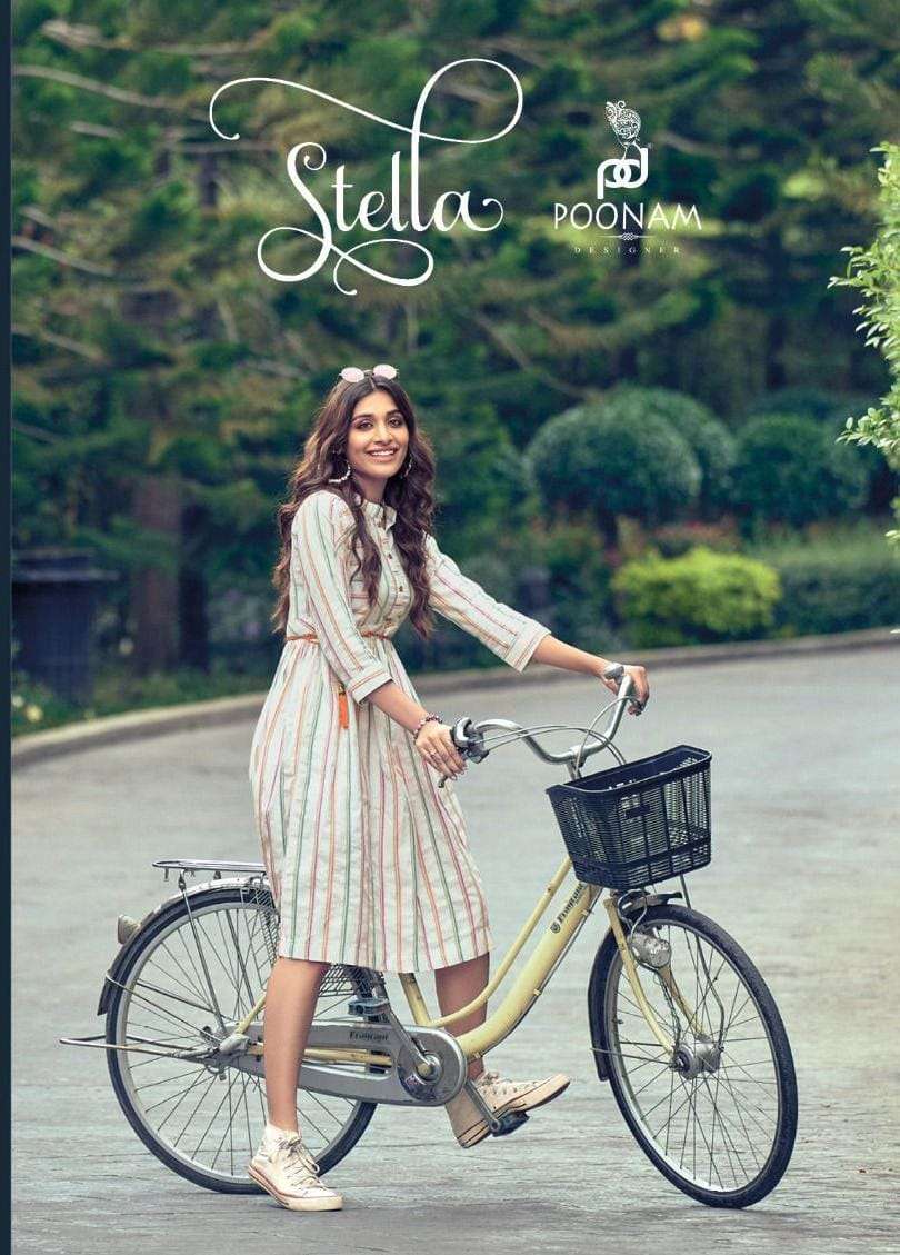 POONAM DESIGNER Stella Cotton Kurti Wholesale catalog