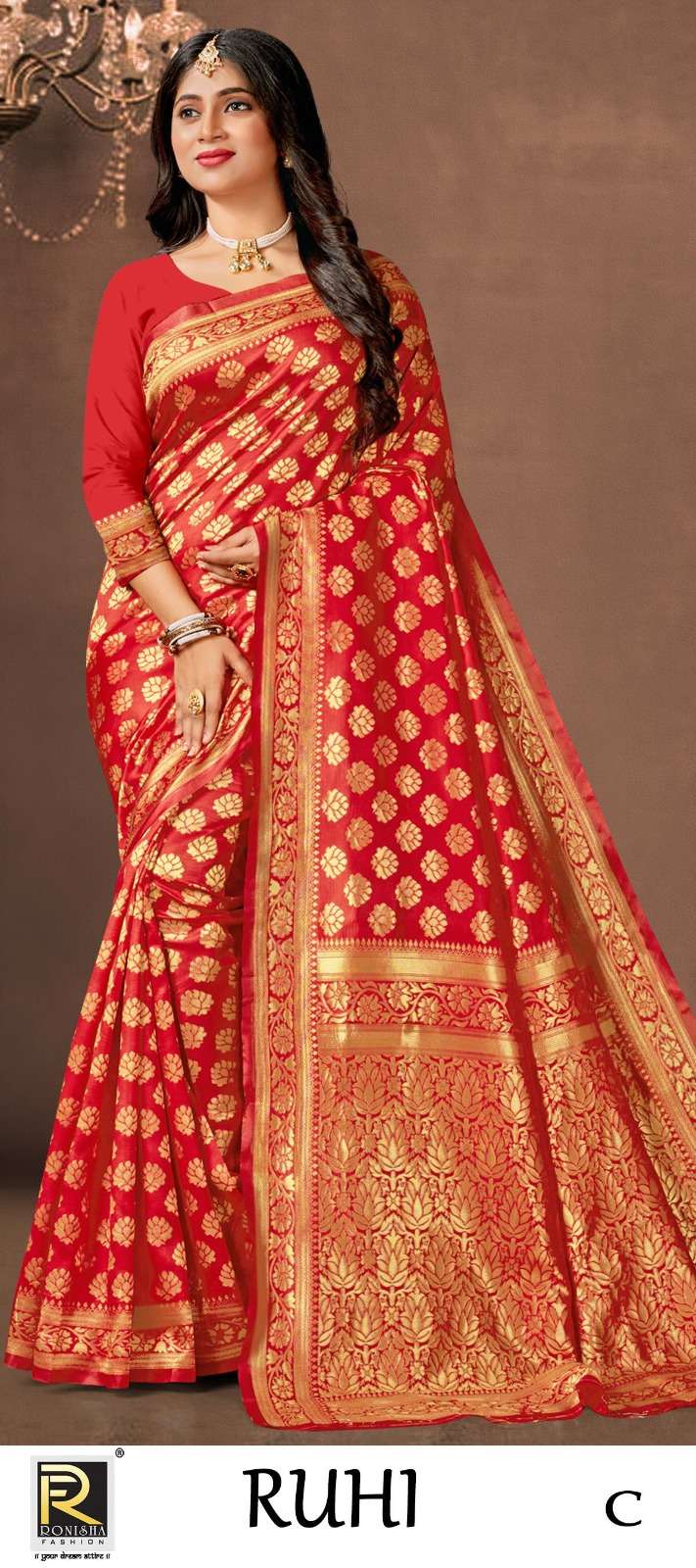 RUHI  BY RONISHA SAREE SILK FABRICS SUPER HIT COLLECTION 