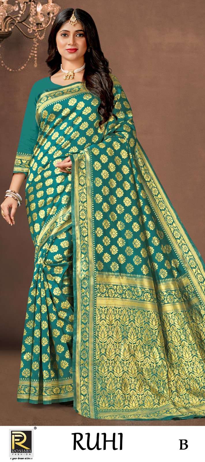 RUHI  BY RONISHA SAREE SILK FABRICS SUPER HIT COLLECTION 