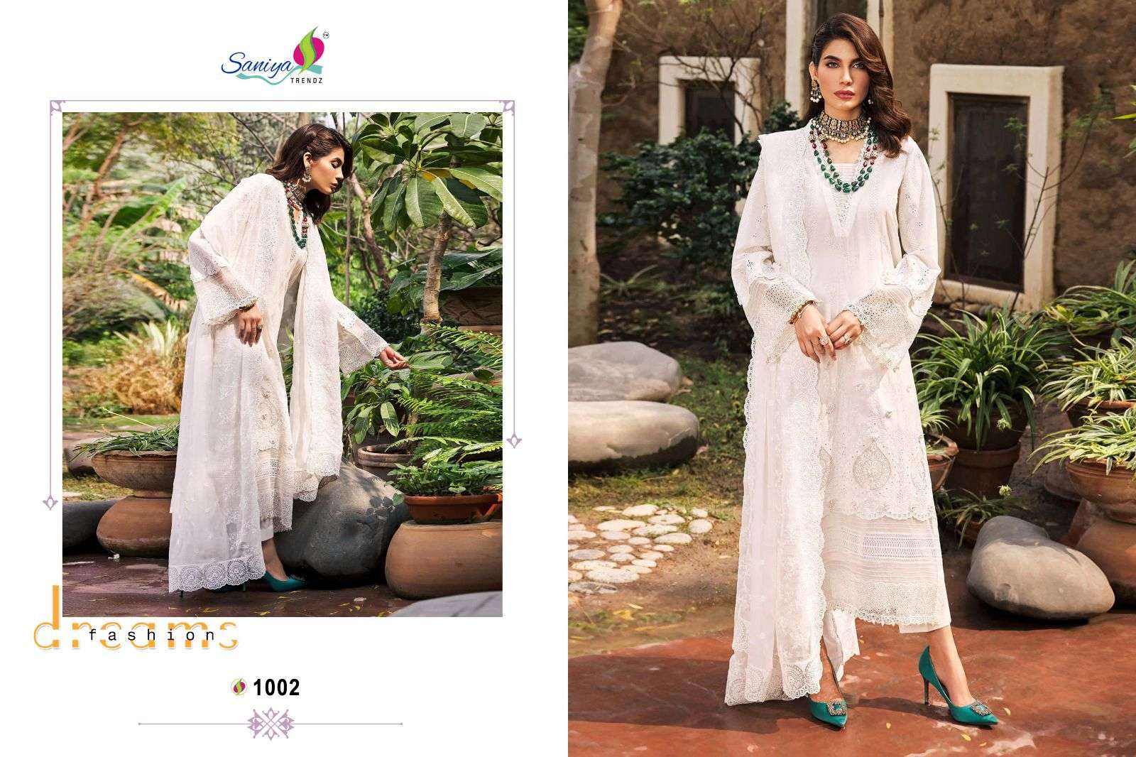 Saniya Motifz Vol 1 Cambric Cotton Pakistani Salwar Suits Wholesale catalog