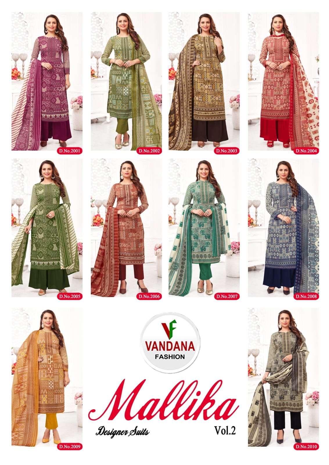 Vandana Mallika Vol-2 Dress Material